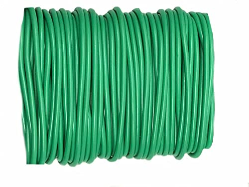 Garden Mile 2,5 mm x 8 m Flexi Tie Garten Stütze Draht Befestigung Pflanzen Training Wartung Gartenarbeit Schnur Grün Flexibel Biegsames Kabel Twist Gummiert Krawatte Outdoor Wasserdicht