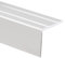KARAT Stufenkantenprofile selbstklebend oder vorgebohrt mit Montagematerial - Treppenkantenprofile Winkelprofile (Winkelprofil, Silber, 1000x24,5x20 mm, Selbstklebend)