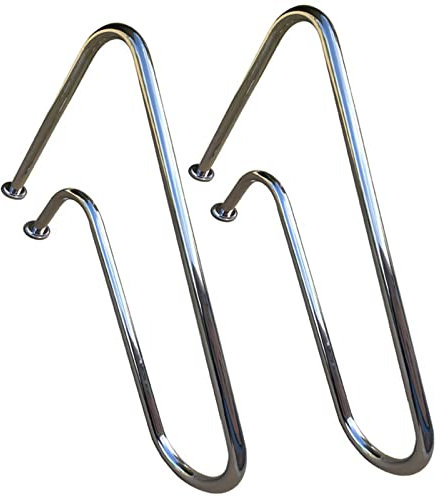Lxning Pasamanos De Piscina De Acero Inoxidable 304, Barandilla De Piscina con Accesorios, Barra De Mano Seguro para Entrada De Piscina Enterrada, Plateado (Size : 1 Pack)