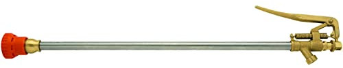 Lance à levier haute pression avec tête turbo et buse diamètre 1,5 mm en céramique pour pompe de pulvérisation et désherbage longueur 600 mm Fabriqué en Italie