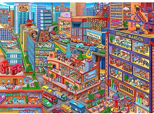 HUADADA Jigsaw Puzzles for Adults 1000 Piece Jigsaw Puzzles for Adult JigsawPuzzle 1000 Pieces for Adults Challenging Puzzle Games-Business Center