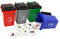 F Fityle Mini Cubo de Basura, Juguete de clasificación, Cubo de Basura Educativo en la, gestión de residuos, Juguete de Reciclaje, 4 Cubos de Basura para, PEQUEÑa