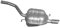 IMASAF 71.74.07 Endschalldämpfer Endtopf Hinten 1050mm 9,1kg