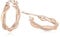 Rose Gold Earrings for Women-Silver Hoop Earrings for Women,s925 Sterling Silver Hoop Earrings,Hypoallergenic Earrings,Huggies Earrings with Cubic Zirconia Earings for Girls,30mm