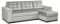 MEBLE-LUX - Universal Ecksofa mit Schlaffunktion und 2 Bettkasten LARO I 242cm Breit Sofa L Form I Eckcouch mit Schlaffunktion I Universal Ecke (Rechts oder Links) I Sofa Hellgrau