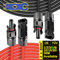 Prolunga Cavo Solare 2 x 5M 6mm² (10AWG) 1500V Cavo Fotovoltaico Pannello Con connettore Impermeabile IP68, per impianto solare Pannelli solari fotovoltaico Montaggio