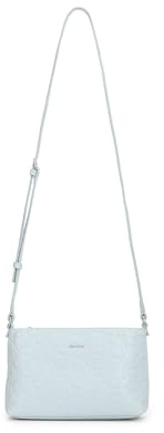 Calvin Klein Umhängetasche Abendtasche CK Must XBody MD Emblem Mono Sheer Blue hellblau