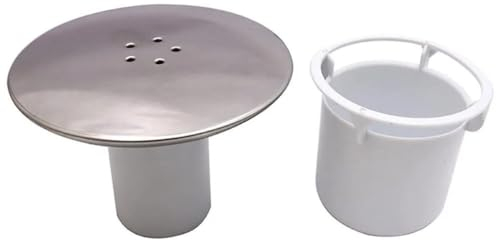 ALNIYATX Duschablauf-Abdeckung, 90 mm/115 mm, Duschabflussabdeckung, Ersatz, schneller Durchfluss, abnehmbare obere Kappenteile