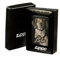 ZIPPO Regular schwarz matt mit Gravur, Feuerzeug mit Foto und Text personalisiert, graviert