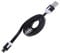 Homoyoyo Flat Usb Cable Quick Charger Cord for Tablets Players Portable Flexible Tpe Design -wrap Black Color
