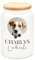 Geschenkfreude Personalisierte Leckerlidose aus Keramik mit Holzdeckel für Hunde mit Foto 650 ml Hunde Geschenke Weihnachten Leckerli Dose Hund - Geschenke Hundebesitzer - Wichteln Geschenkideen
