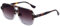 Trendy Pilot Sonnenbrille für Frauen Männer Retro Square Double Bridge Form Oversize Square Frame