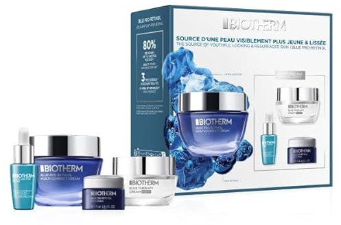 Biotherm Blue Therapy Retinol Routine Set (Gesichtscreme 50ml + Nachtpflege 15ml + Augencreme 5ml + Serum 7ml)
