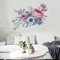 astylishome Wall Stickers & Murals Peony Flowers Sticker Self Adhesive Wallpaper Colorful Watercolor Floral Art for Decals Bedroom Living Room TV Background Walls Decor 1308