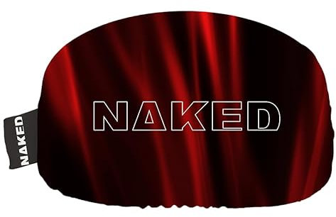 NAKED Optics Skibrillenschutz Überzug, Mikrofaser Schutzhülle Skibrille, Goggle Cover, Kratzschutz Skibrillen Schutzhülle, Goggle Sock, Unisize, Kompatibel für alle Schibrillen (Steam)