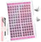 Faux cils en grappe effet manga D curl Faux cils Anime Set grappe de cils naturels DIY avec bond and seal et pince à épiler Kit d'extension de Cils Individuels pour holloween (EME04)