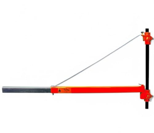 Briconess.com Supporto a bandiera per paranco elettrico estensibile in acciaio verniciato portata 600 kg o 300 kg asta regolabile 75-110 cm