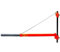 Briconess.com Supporto a bandiera per paranco elettrico estensibile in acciaio verniciato portata 600 kg o 300 kg asta regolabile 75-110 cm
