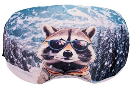 Coolcasc® Coolmasc - Skibrillenschutz aus Mikrofaser - Einheitsgröße | Recyceltes RPET Mikrofaser, reinigt die Scheibe, schützt vor Kratzern, einfach aufzuziehen, Skiausrüstung, Geschenk Skifahrer