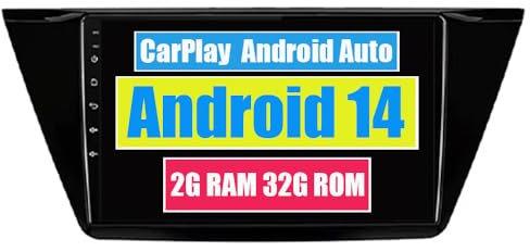 RoverOne Radio estéreo de coche para Volkswagen Touran 2016 2017 2018 con reproductor multimedia Android, navegación GPS, Bluetooth, WiFi, USB, CarPlay