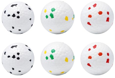 Pilikoll 6 Stück Hundeball Unzerstörbar 5cm Unzerstörbarer Ball für Hunde Hundespielzeug Balls ETPU Unzerstörbarer Interaktiver Balls Hundeball Hundespielzeug Ball für Große,Mittelgroße,Kleine Hunde