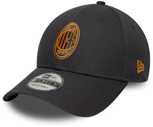 New Era 9Forty Strapback Cap - AC Mailand Charcoal