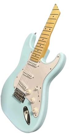 Professionelle E-Gitarre Sechssaitige E-Gitarre Mit Hellblauem Mahagonikorpus Und Palisandergriffbrett