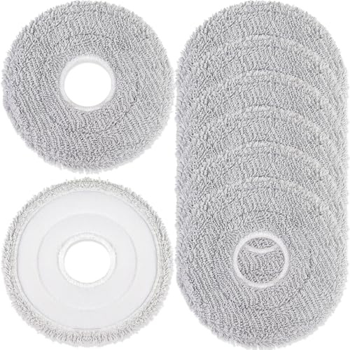 8 Paños Fregona para Dreame L40/A/L50/AE/L50S Pro/L10s Ultra Gen2/Gen3 | para Xiaomi X20+/X20 Pro/Max/5/S40/H50 Pro Robot Aspirador Almohadillas Mopa Repuesto Reutilizable Lavable