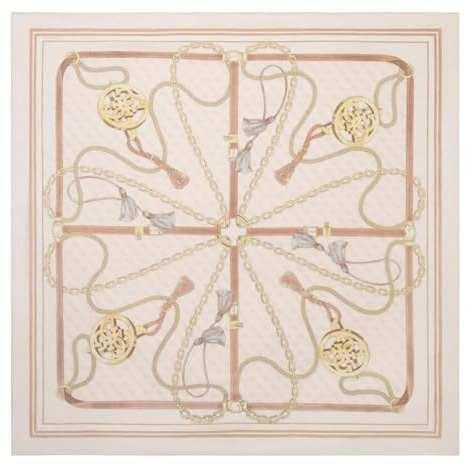 GUESS sciarpa Printed Kefiah 120X120 Rose rosa salmone