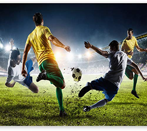 murando - Vlies Fototapete Fussball 300x210cm Foto Tapete Schlafzimmer Wohnzimmer Moderne Vliestapete XXL Wandtapete Motivtapeten Bildtapete 3d Effekt Wand Dekoration - Fußball für Kinder i-B-0051-a-a