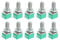 sourcing map 10 Stk. RK097G 50 K Ohm Variable Widerstände Dual Drehen Rotary Potentiometer de