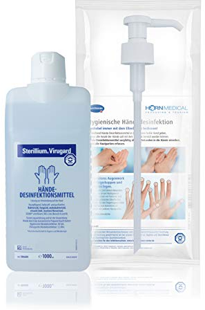 Horn Medical Dosierpumpe mit Sterillium Virugard Händedesinfektionsmittel (1 x 1000 ml)