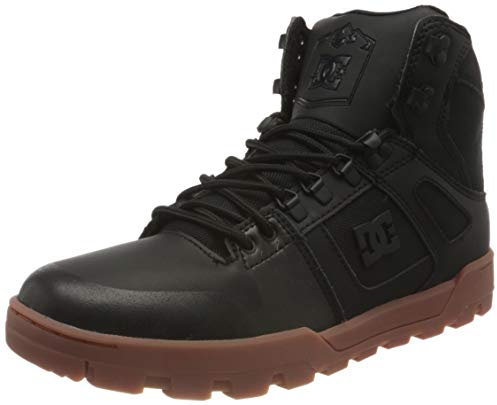 DC Shoes Herren Pure HIGH-TOP Winter Boot Sneaker, Black/Gum, 41 EU
