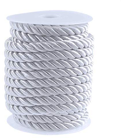 10m Atlaskordel Atlasschnur ca. 8-10 mm glänzend gedreht, Seil Kordel Schnur, Farbwahl