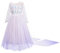 Lito Angels Vestito Bianco da Principessa Elsa con Strascico Staccabile, Costume Regno di Ghiaccio 2 per Ragazza, Taglia 9-10 Anni 262
