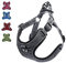 Suredoo Hundegeschirr für Große Mittlere Kleine Hunde Welpen Haustiere, Anti Zug Geschirr No Pull Sicherheitsgeschirr Reflektierend Atmungsaktiv Brustgeschirr Dog Harness Weich Einstellbar (L, Grau)