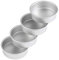 Camisin de 4 moldes pequeños para tartas de 10 cm, moldes redondos para hornear para pizza, quiche y saludable