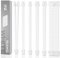 EZDIY-FAB Kit d'extension de Câble à Gaine d'alimentation personnalisée 16 AWG 24 Broches 8 Broches 6 Broches 4 + 4 Broches avec Peignes, Blanc