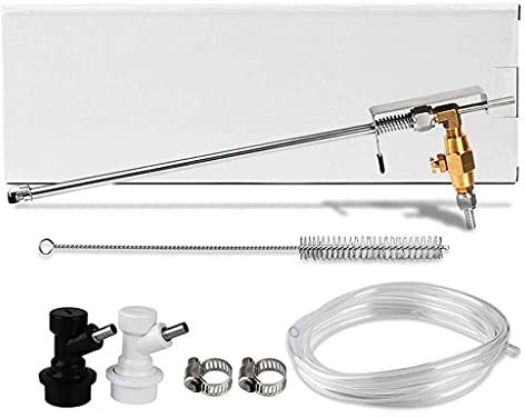 Stainless Steel Beer Gun Bottle Filler Co2 Carbonation Kit, Beer Bottler with Ball Lock Home Brew Bottling Equipment