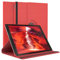 EAZY CASE - Custodia per Apple iPad Pro 12,9 (2017) tablet Cover protettiva Smart Cover Supporto rotante Astuccio pieghevole 360° girevole con funzione stand Similpelle Rosso