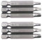 Fixinus 6 Stück Vierkant schraubendreher Bits, 1/4 Zoll Sechskantschaft Vierkant Schraubendreher, S2 Stahl SQ1 SQ2 SQ3 Magnetisch Schraubendreher Bitsatz Bohrer - 50mm Länge