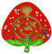 Andux Mini Wooden Animals Magnetic Beads Maze on Board Game for Kids MGYX-01 (Strawberry)