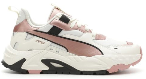 PUMA Donna Rs-Trck Metallic Lace Up Sneakers Scarpe Casual - Rosa, Bianco, Avorio satinato/oro rosa, 37 EU