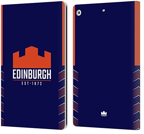 Head Case Designs Licenciado Oficialmente Edinburgh Rugby Casa Kit de Escudo 2020/21 Carcasa de Cuero Tipo Libro Compatible con Apple iPad 10.2 2019/2020/2021
