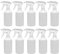 Uttex 10x Profi Sprühflaschen 500ml – Leersprüher mit Zerstäuber- & Strahlfunktion | Nachfüllbare Spray Bottles für Reinigung, Desinfektionsmittel, Garten & Haushalt