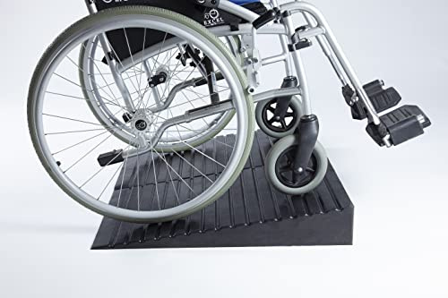 The Ramp People Rubber Threshold Ramps 114mm - 177mm (4.5inch/114mm) | Rubber Ramp for High Steps and Kerbs 1000kg Capacity No Installation Needed