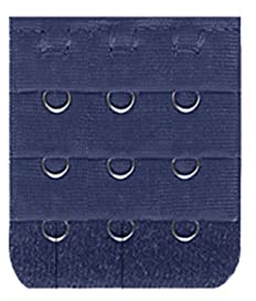 Yurosiay 8 Stück Damen BH Verlängerung BH Extender 3 Haken Bunt Breit BH Verlängerung Weich Bequem BH Erweiterung Bra Extender 3 Hook 3 Reihen BH Band für Frauen Mädchen 4.5×5cm Navy blau