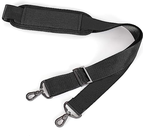 Schultergurt für Taschen, Verstellbarer Schultergurt für Taschen, Verstellbarer Gürtel mit Metall-Karabinerhaken, Taschengurt zum Wechseln mit Karabiner, für Laptop Umhängetasche/Messenger Tasche