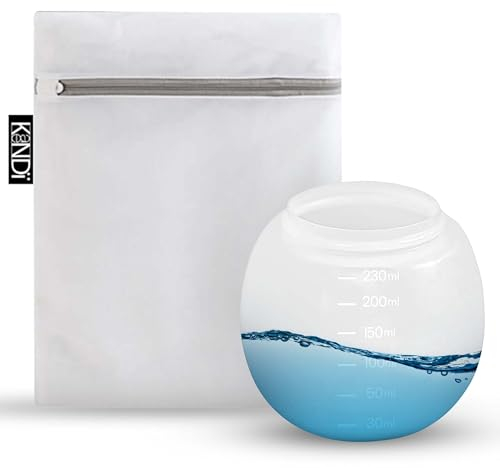 1 Waschkugel für Waschmaschine, 1 Wäschenetz für Waschmaschine | vermeidet Verschmutzung der Schublade der Waschmaschine | Legen Sie schmutzige Kleidung ins Herz, enthält 1 Dosierer 230 ml, XXL-Format