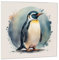 Pinguin-Grußkarte – Aquarell-Pinguin-Geburtstagskarte, 145 x 145 mm